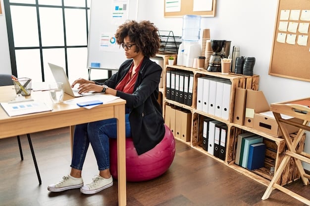 A person working from a laptop in a dedicated home office space, surrounded by files and office supplies, emphasizing the eligibility for the home office deduction.