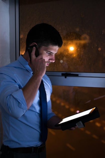 A person using a tablet to view financial news updates, emphasizing the importance of staying informed during the SEC investigation.