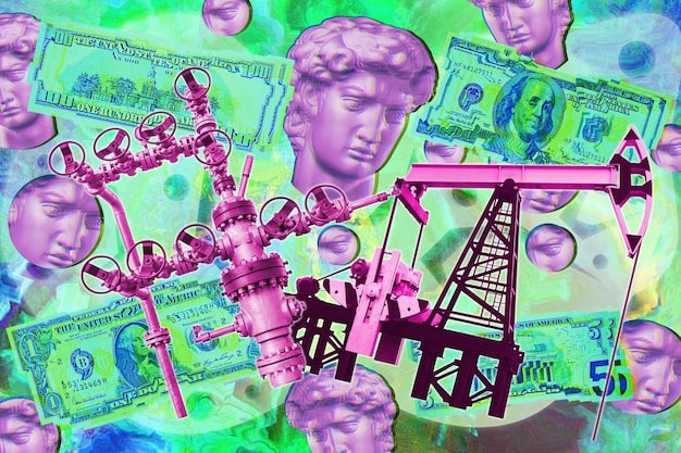 A collage showing various economic indicators: a stock market graph, a close-up of US currency, and a factory assembly line, symbolizing the diverse potential economic impacts of the 28th Amendment.