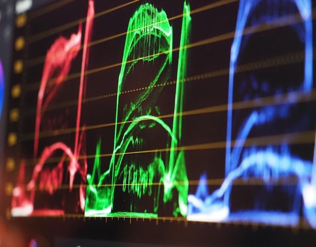 A stock market ticker displaying mixed results (some stocks up, some down) alongside a graph showing fluctuating interest rates. The image should convey a sense of market volatility and uncertainty.