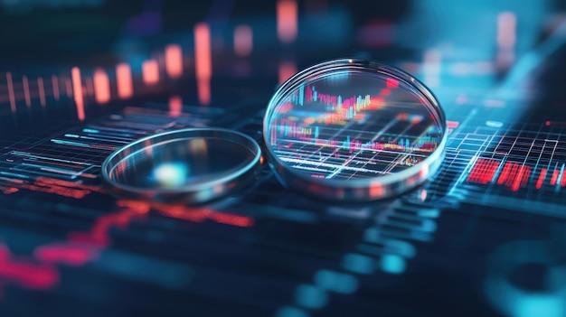 A graph showing an upward trend in stock prices, with a magnifying glass hovering over a specific section of the graph, symbolizing closer scrutiny of financial data due to the new SEC regulations.
