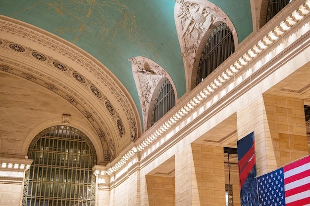 The Federal Reserve building in Washington, D.C., with a focus on the entrance and a sense of institutional importance.