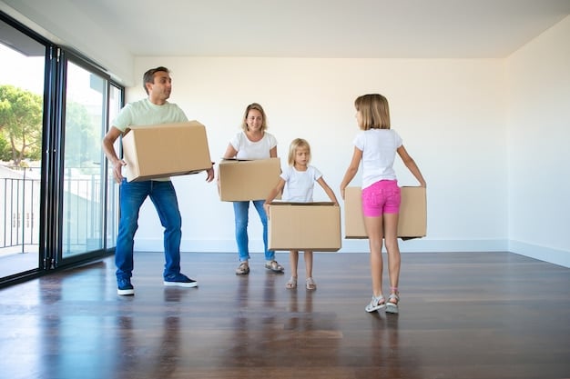 A split image showing a family happily moving into a new home on one side and a person confidently driving a new car on the other side. The image represents the real-life impact of stable interest rates on major consumer purchases.