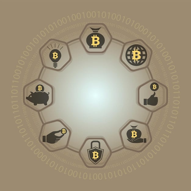 An infographic depicting the logos of the SEC, CFTC, and FinCEN, each connected by lines to a central image of a Bitcoin, illustrating their individual regulatory roles in the cryptocurrency market.