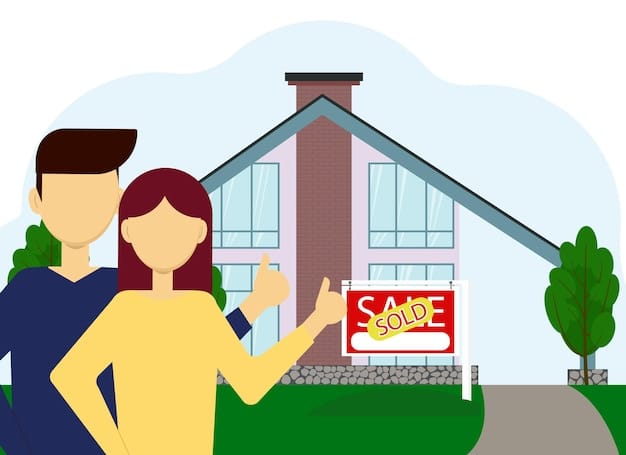 A split image showing a young couple excitedly receiving keys to their new home on one side, contrasted with an image of