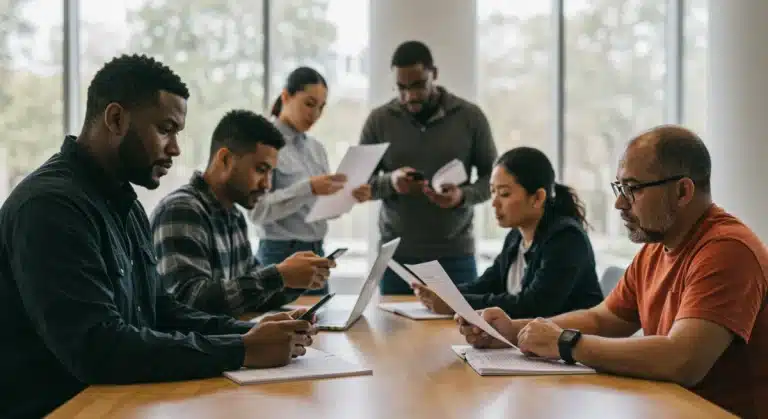 American workers navigating information about 2026 federal unemployment benefits