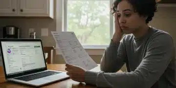 Person confused by medical bill at home in 2026