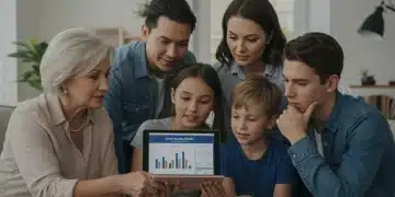 Family reading about survivor benefits 2026 on a tablet