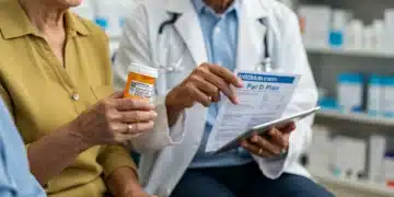 Seniors comparing Medicare Part D plans for prescription savings in 2026