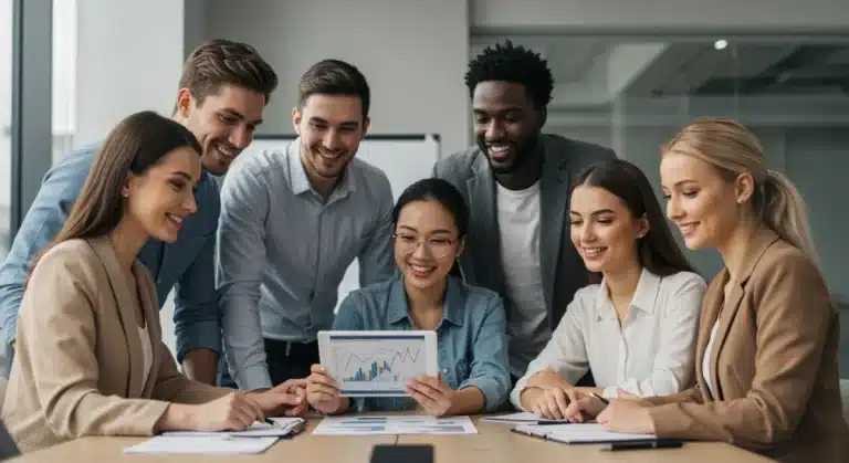 Millennials actively engaged in financial planning discussions for retirement