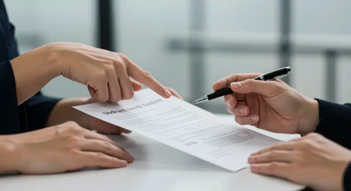 Counselor explaining TANF eligibility requirements to an applicant