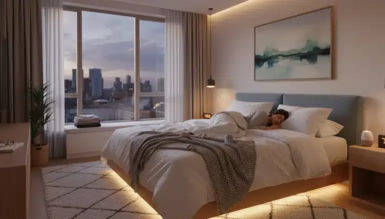 Peaceful bedroom scene promoting optimal sleep health in 2026