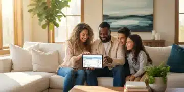 EITC 2026: Eligibility for American Workers - BrivaNews American family reviewing EITC tax forms on a tablet