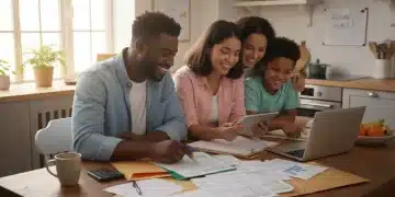 Family reviewing tax documents for Child Tax Credit 2026